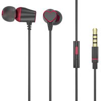 VersionTECH. 520 Earphones in Ear Headphones Earbuds with Microphone，Noise Cancelling and Dynamic Crystal Clear Sound for iPhone Android Smartphone Tablet Laptop, 3.5mm Audio Plug Devices - Black