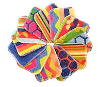 World's Best Flat Pot Scrubbers. Dishwasher Safe. Assorted Colors (12)