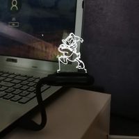 Mini Night Light Flexible USB Port Charge for Notebook Laptop Power Bank Bedside Sleep Lamp Cute Donald Duck Boy Girl Gift Room Decorative