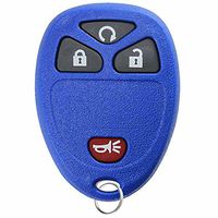 KeylessOption Keyless Entry Remote Control Car Key Fob Replacement for 15913421 -Blue