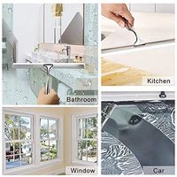 Wiper with Suction Hook, Elevin(TM) Stainless Steel Window Glass Wiper Cleaner Squeegee Shower Bathroom Mirror Brush