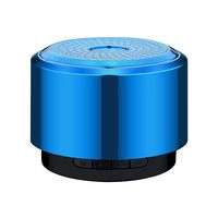 Wowpower Mini Bluetooth Speaker, USB Charge Wireless Portable Small Subwoofer with LED Light,Stereobass Sound Effect,Great Gift for Men/Women (Blue)