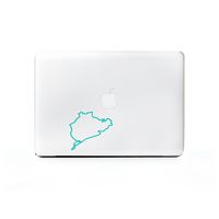 (2x) StickAny Laptop Series Nurburgring Sticker for Macbook Pro, Chromebook, Surface Pro, and More (Turquoise)