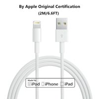 2M/6.6FT Apple Original Charger [Apple MFi Certified] Lightning to USB Cable Compatible iPhone Xs/X/8/7/6s/6/6 plus/5s/5/SE,iPad Pro/Air/Mini,iPod Touch(White 2M/6.6FT) Original Certified