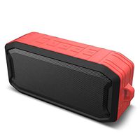 Wireless Bluetooth Speakers, Portable Waterproof Ipx7 Outdoor Speakers Bluetooth 5.0 for Softphone and Mobile Phone,Louder Volume, Crystal Clear Stereo Sound, Rich Bass (red)