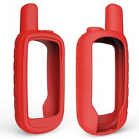 TUSITA Case for Garmin Alpha 100 - Silicone Protective Cover - Handheld GPS Accessories (Red)