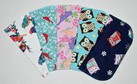 1 Ply Owls & Birds Fun Flannel Washable Kids Lunchbox Napkins 8x8 inches 5 Pack - Little Wipes (R) Flannel