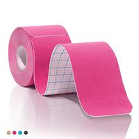 Kinesiology Tape Pro Athletic Sports. Knee, Ankle, Muscle, Kinetic Sport Dynamic, Physical Therapy. Strong-Rock Breathable h2o Resist Cotton.Roll,pre-Cut 10 in Strip -Pink