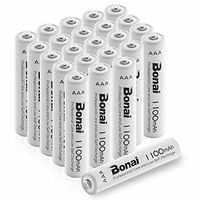 BONAI 1100mAh AAA Rechargeable Batteries 24 Pack,BONAI 1100mAh 1.2V Ni-MH Rechargeable AAA Batteries high Capacity - UL Certificate Triple a Batteries