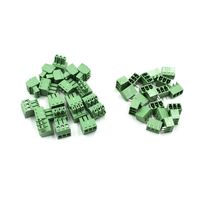 TUOREN 3-Pin 3.81mm Pitch Plug-in PCB Screw Terminal Block Connector Right Angle-20SET