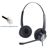 RJ9 Cisco Headset for Office Phones Noise Cancelling Phone Headset with Microphone Compatible with CP-7821, 7841, 7942G, 7945G, 7960, 7961G, 7962G, 7965G, 7970, 7971G, 7975G, 8811, 8841, 9951 etc