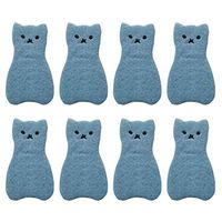 UPKOCH 8pcs Kitchen Cleaning Sponges Cartoon Cat Animal Scrub Sponges Three Layers Dishwashing Sponge for for Dishes Pots Pans(Mixed Color)