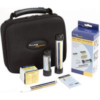 Fiber Optic Cleaning Kit; Cube w/Wipes; 10 Cards w/Zones; Solvent Pen; Swabs w/Case