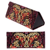 Momoso_Store Triangle Foldable Collapsable Glasses Case Cartoon Animal Eyeglasses Sunglasses Caee Box (G)
