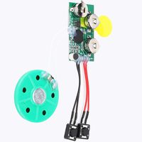 Tangxi 60 Seconds Greeting Card Chip Recordable Music Sound Voice Recording Module Device with Button Battery for DIY Christmas Cards, Holiday Creative Gift Boxe, Jewelry Boxes(Repeat)