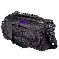 Cali Crusher 100% Smell Proof Duffle Bag w/Combo Lock (Black/Purple, 12")