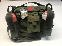 Spec Operator Active Shooter Multiple Injury Emergency Response Kit w/ 4 CAT High Visibility OrangeTourniquets and Trauma Bandages