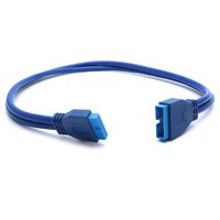 Yootop Motherboard Extension Cable USB 3.0 20Pin Male to Female 50cm