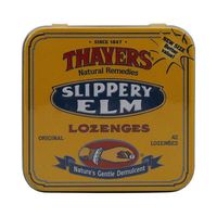 2 Packs of Thayers Slippery Elm Lozenges Original - 42 Lozenges - Case Of 10