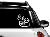 Rubber Ducks - Decal - White - Vinyl - Sticker - Car - Truck - Laptop