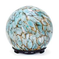 ASAKUKI 200ml Essential Oil Diffuser, Aromatherapy Oil Diffuser with Cool Mist, Waterless Auto Shut-Off Humidifier and 7 Color LED Night Lights for Home Baby Office