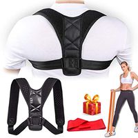 Posture Corrector for Women&Men-Adjustable Posture Support Under Clothes,Upper Back and Shoulder Pain Relief Brace for Slouching & Hunching