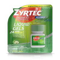 Zyrtec 24 HR Indoor & Outdoor Allergy Liquid Gels Capsules, Cetirizine HCI Antihistamine, 25 ct