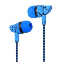 Shuohu New Durable with Wheat Crack Phone Headset, Earphone Wired Super Bass Microphone Hands Free Headphone for Mobile Phone MP3 - Red