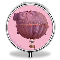 Yunan Pill Organizer, Customized Glitter Gold Pill Case with 3 Compartment Medicine Case and Mirror for Purse, Travelling and Daily Needs,Compartments to Hold Vitamins, Cod Liver Oil, Supplements and