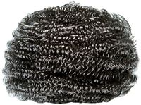 LOLA Jumbo Stainless Steel Scourer, Commercial Quality, Long Lasting, Odor and Rust Proof, Cleans Caked-On, Baked-On Messes, 3" x 3" x 2", 6-Pack