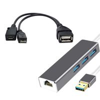 UMei 3 USB Hub LAN Ethernet Adapter OTG USB CABLE Compatible with FIRE STICK 2ND OR FIRE TV3