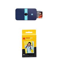 KODAK Smile Instant Print Digital Camera - Blue with Kodak 2ʺx3ʺ Premium Zink Photo Paper (50 Sheets)