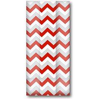 Jillson & Roberts Large Cello Bags with Twist Ties, Chevron, 100 Pieces