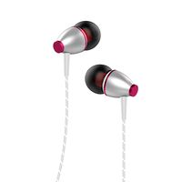 Earphones, Oliomp Wired Headphones in-Ear Headphone Sports Earphone Wired Control Cable Clip Stereo Sound Noise Cancelling Earbuds (Silver)