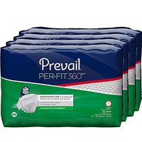 Prevail Per-Fit 360 Protective Underwear, Maximum Plus Absorbency, Size One, 16 Count (Pack of 6 (96 Count))