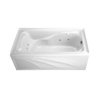 American Standard 2776118W.020 Cadet 5-Feet by 32-Inch Whirlpool with Hydro Massage System-I and Integral Apron, White
