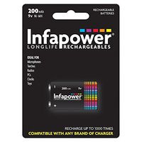 Infapower 9 Volt 200MAH NI-MH Rechargeable Battery 1-Pack B010