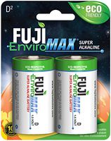 FUJI Novel Batteries Enviromax 2 Pack D Batteries, 2 Count