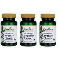 Swanson Full Spectrum Lavender Flower 400 Milligrams 60 Capsules 3 Pack