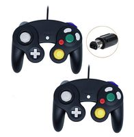 Gamecube Controller, Wired Gamepad for Nintendo Wii Console (Black and Black)