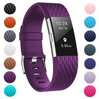 ZEROFIRE Bands Compatible for Fitbit Charge 2, Replacement Adjustable Sport Bands for Charge 2 Heart Rate Fitness Wristbands, Women Men, Small and Large