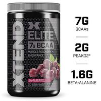 Xtend Elite Bcaa Powder Black Cherry | Sugar Free Pre, Post or Intra Workout Muscle Recovery Drink with Amino Acids + 1.6g Beta Alanine | 7g bcaas for Men & Women | 20 Servings