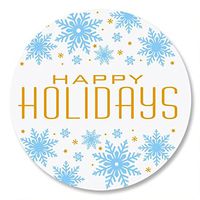 Flurries Snowflake Christmas Envelope Seals -Set of 144