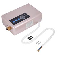 6500W Mini Electric Instant Water Heater Temperature Control Tankless Shower Hot Water System for Bathroom Kitchen 220V(Gold)