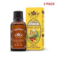 Pure Natural New Plant Lymphatic Drainage Ginger Essential Oils, SPA Massage Oils-Pack of 2 (1 PACK)