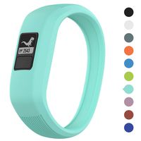 Meifox Garmin Compatible with Vivofit JR Bands for Kids, Solf Silicone Replacement Band with Garmin Vivofit JR/Vivofit JR 2 / Vivofit 3 (Teal, Small)
