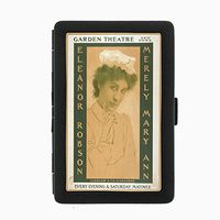 Perfection In Style Black Color Metal Cigarette Case D-127 New York Garden Theatre Robson Liebler & Co