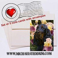 Michael Steddum Grace & Beauty, Gordon Setter Note Card Set