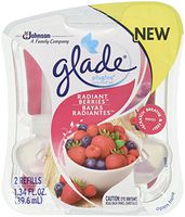 Glade Plugins Scented Oil Air Freshener Refill, Radiant Berries, 2 Ct, 2Count