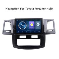 Foof Car DVD Player GPS Navigation Stereo in Dash Radio for Toyota Fortuner Hulix 2007-2015 Screen Bluetooth Radio Stereo GPS Navigation DVD Player (Quad CORE),Auto,Wifi1G+16G